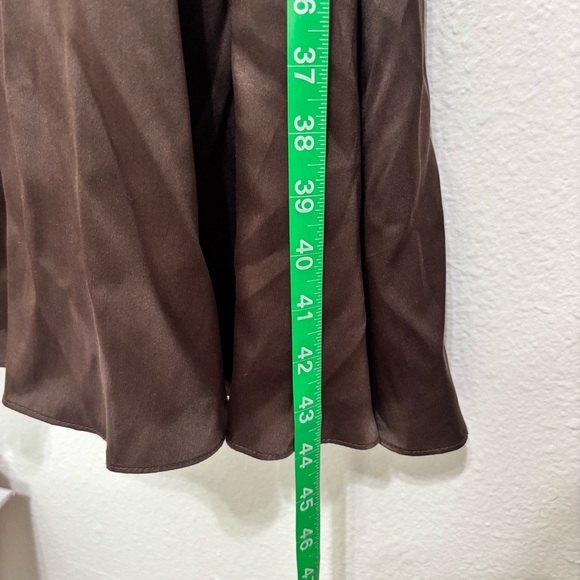 Vintage Escada Dark Brown Silk Midi Dress - Picture 8 of 9